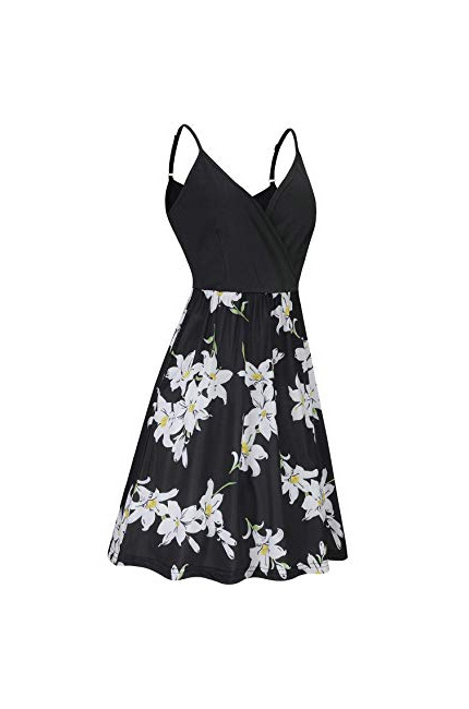 Catalog Woman Clothing Dresses Styleword Womens V Neck Floral Spaghetti Strap 3898